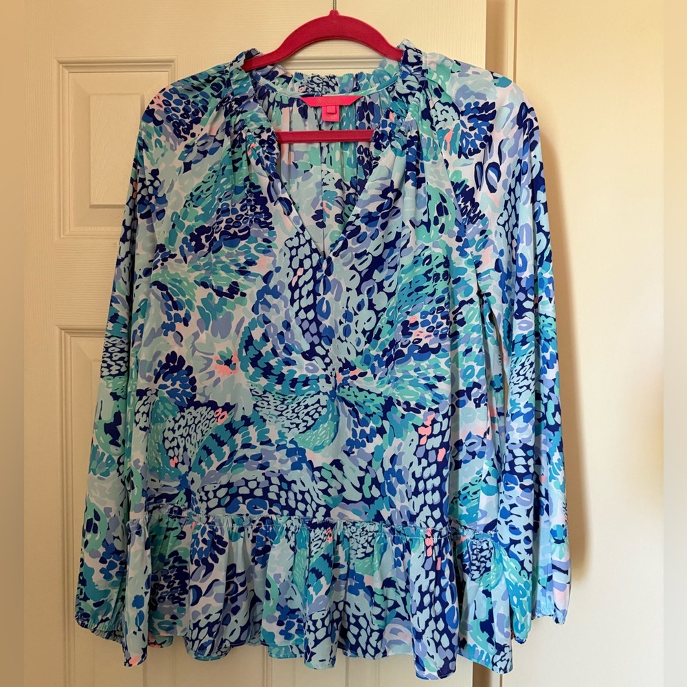 Lilly Pulitzer Savanna Top - Wave After Wave